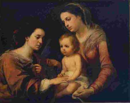 Bartolome Esteban Murillo Casamento Mistico de Santa Catarina oil painting picture